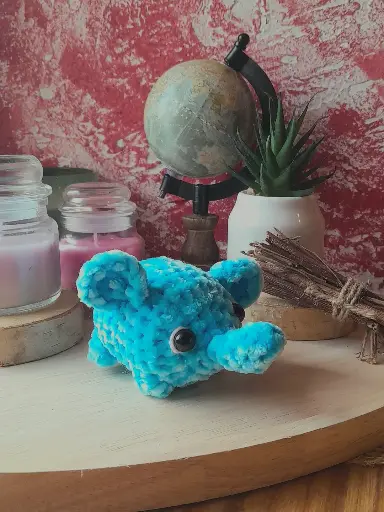 Petit éléphant bleu