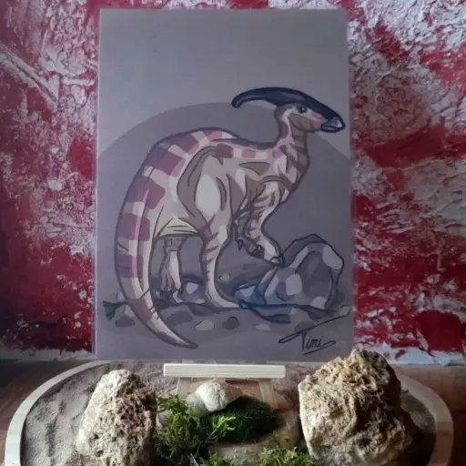 Print parasaurolophus